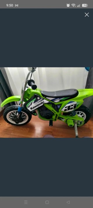 Moto Kawasaki Motocross Eléctrica Infantil