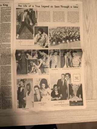 Periódico Memphis USA Elvis Presley 1977