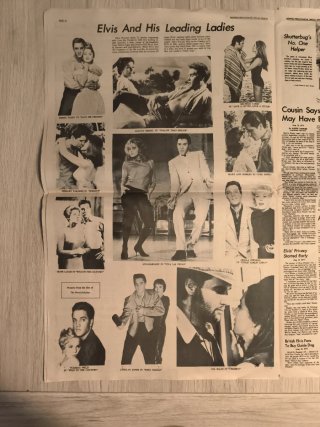 Periódico Memphis USA Elvis Presley 1977