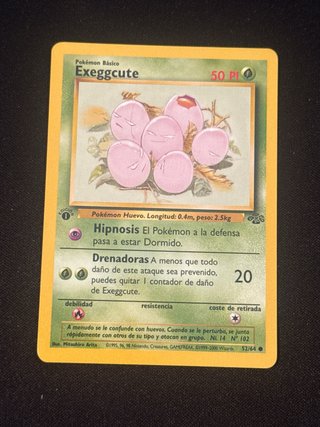 11 Cartas Pokémon Jungle 1ª Edición Español