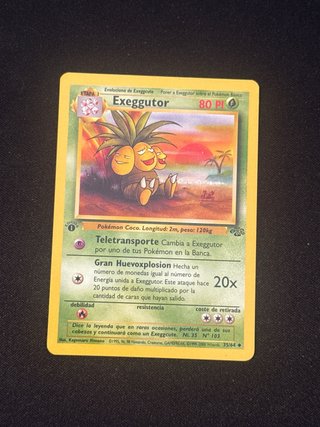 11 Cartas Pokémon Jungle 1ª Edición Español