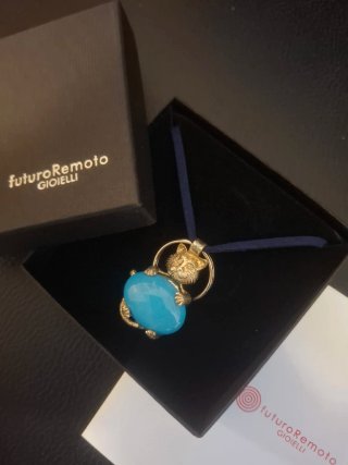 Collana artigianale con ciondolo in argento