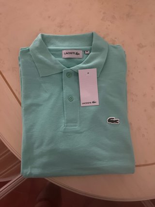 Polo Lacoste Verde Agua Talla M
