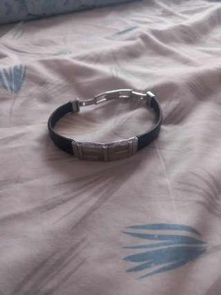 Pulsera estilo Lotes plata y negro