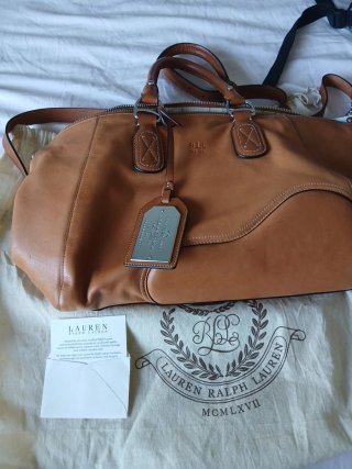 Bolso Ralph Lauren Cuero Auténtico Marrón
