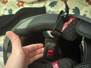 Casco Moto CGM Negro y Rosa