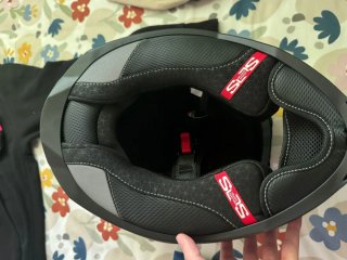 Casco Moto CGM Negro y Rosa