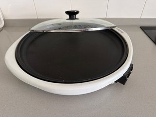 Sartén Plancha Eléctrica Tapa Cristal