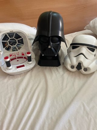 2 Cabezas Star Wars (Darth Vader y Stormtrooper)