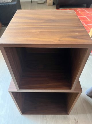 Cubos de madera para almacenaje