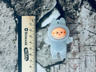 Mini Figura Labubu Monsters Exciting Macaron Gris