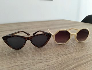 2 Gafas de Sol Marrones y Multicolor