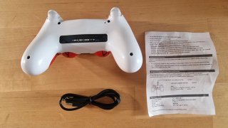 Mando para PS4 Naranja y Azul