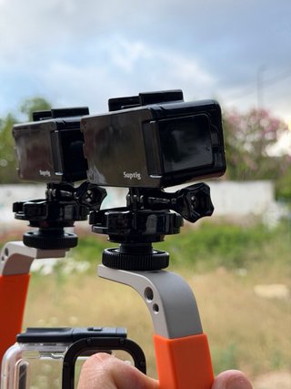 Kit Buceo GoPro Telesin + 2 Focos LED