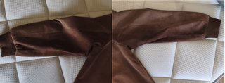 Chaqueta Bomber Piel Vuelta Vintage Marrón