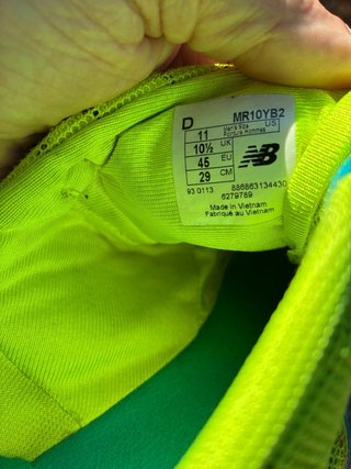 New Balance Minimus Talla 45 Verde/Amarillo
