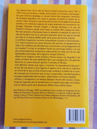 Ravel, novela de Jean Echenoz