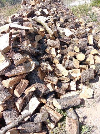 Leña de olivo para chimenea