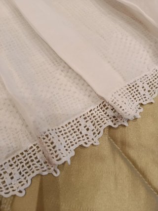 Colcha ganchillo vintage pájaros hecha a mano