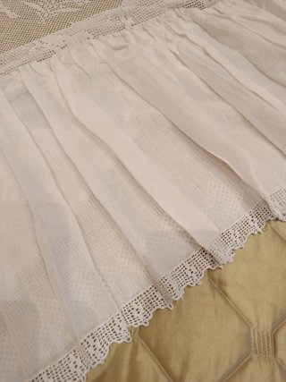 Colcha ganchillo vintage pájaros hecha a mano