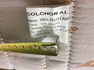 Colchón Ortopédico 150x190 Lana Merino