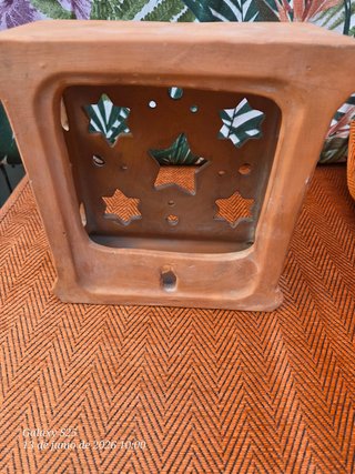 Lámpara de cerámica con 5 estrellas