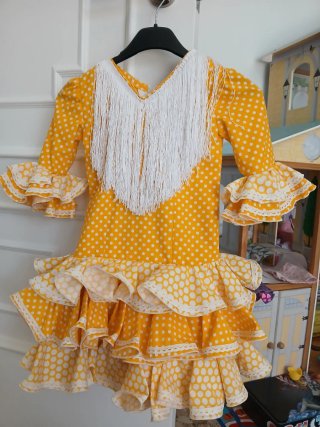 Traje Flamenca Niña 3-5 Años Lunares