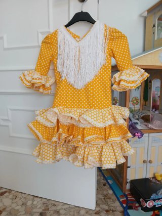 Traje Flamenca Niña 3-5 Años Lunares