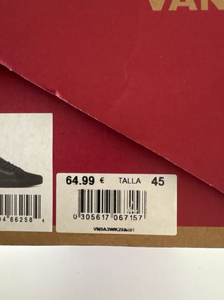 Zapatos Vans Hombre Negros