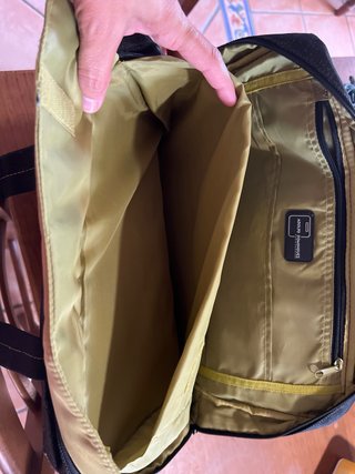 Bolso Maletín Adolfo Dominguez Negro/Amarillo
