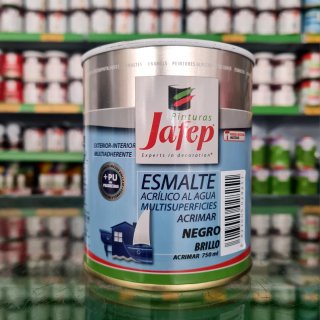 ⚫️ Esmalte al Agua Negro Brillante con Poliuretano