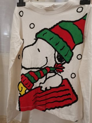 Maglia Snoopy Natale 10/11 anni