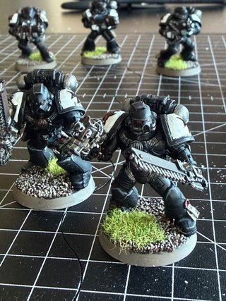 Escuadra Marines Templarios Negros antiguos x10