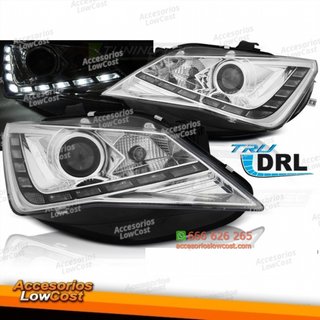FAROS TRUE DRL CROMADOS se adapta a SEAT IBIZA 6J