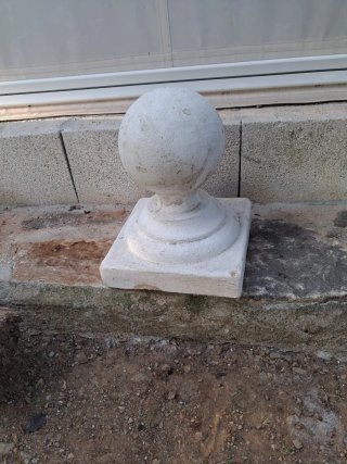 Piña decorativa de balustrada