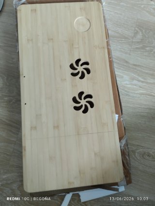 Mesa Plegable Bambú ExaRp con Bandeja