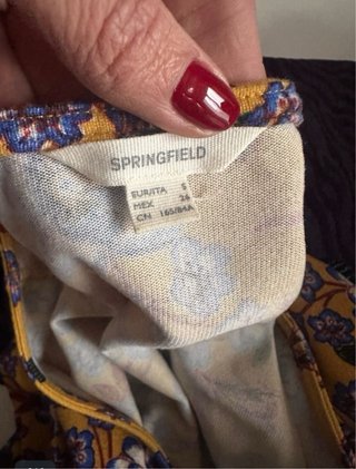Vestido Springfield floral talla S/M