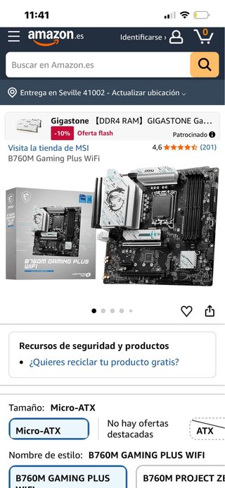 Placa Base MSI B760M Gaming Plus WiFi