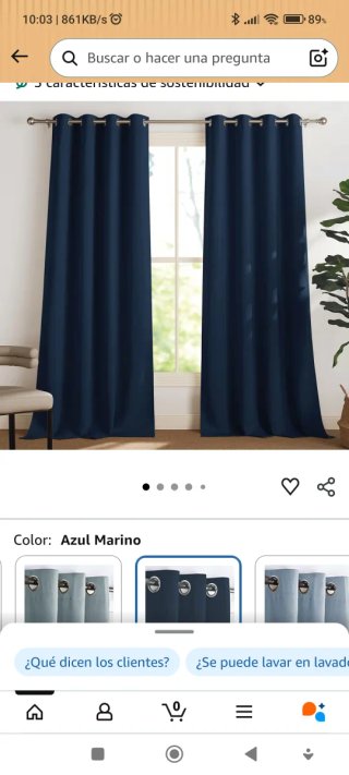 Tende oscuranti blu 140x225cm