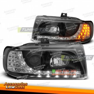 FAROS DAYLIGHT NEGROS aptos para SEAT IBIZA/CORDO