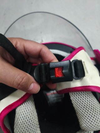 Casco de moto niña