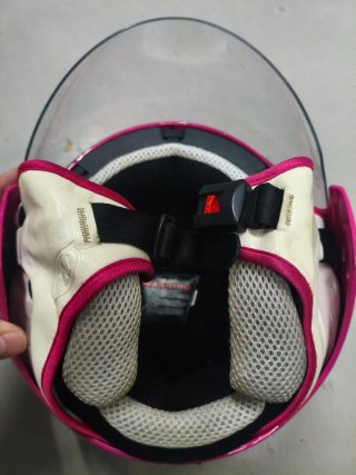 Casco de moto niña