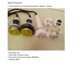 Máquina de cavitación y radiofrecuencia
