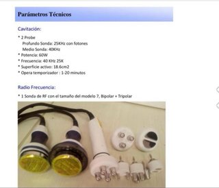 Máquina de cavitación y radiofrecuencia