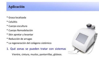 Máquina de cavitación y radiofrecuencia