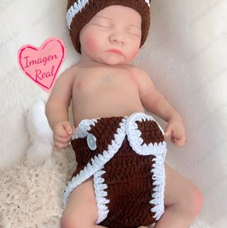 Muñeca reborn bebé silicona flexible