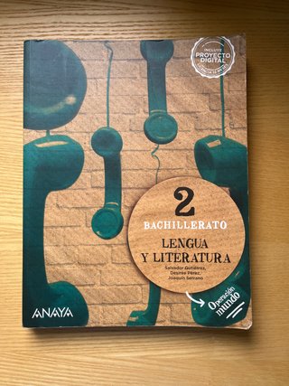 Lengua y literatura, 2 Bachillerato, Operación ...