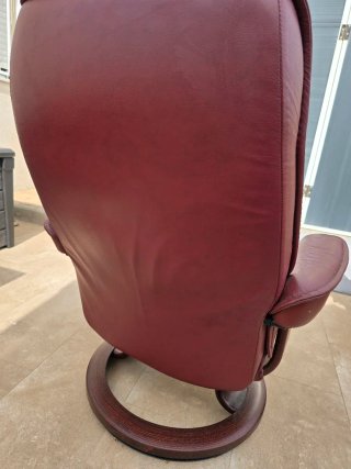 Sillón Stressless Ekornes Piel Rojo
