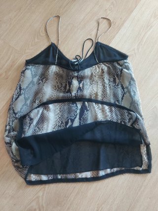 Top Zara estampado animal print M
