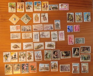 Lote sellos España 1974 (Franco)